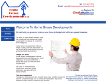 Tablet Screenshot of homegrowndevelopments.co.uk